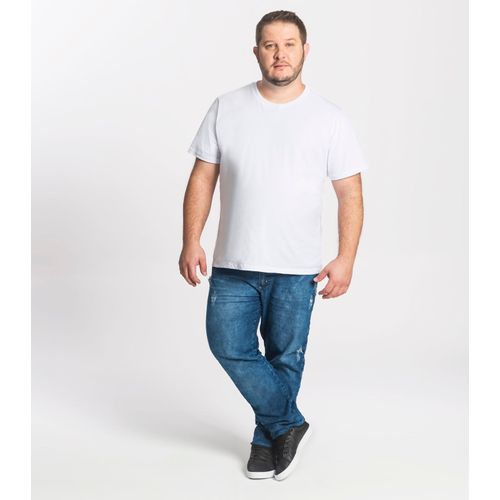 Camiseta Masculina Básica Plus Rovitex Branco