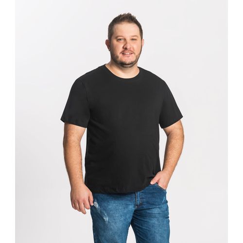 Camiseta Masculina Básica Plus Rovitex Preto