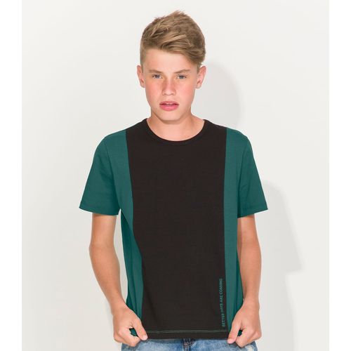 Camiseta Bicolor Masculina Rovitex Teen Verde