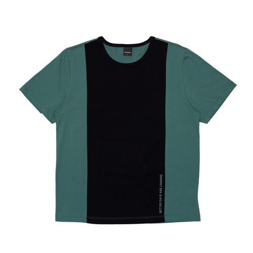 Camiseta Bicolor Masculina Rovitex Teen Verde