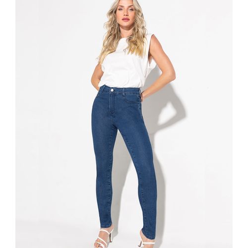Calça Jeans Feminina Skinny Clássica Endless Azul