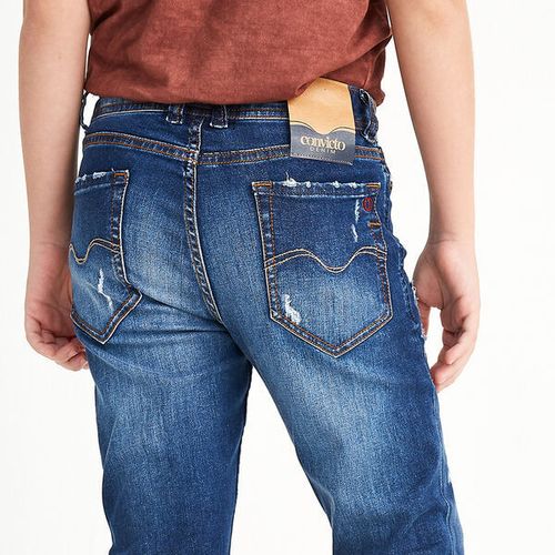 Calça Infantil Jeans Masculina Convicto Super Skinny Used Diferenciado