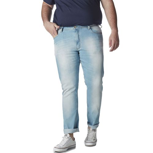Calça Jeans Plus Size  Masculina Convicto Slim Bordada