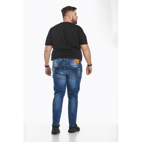 Calça Jeans Masculina Plus Size Skinny Denuncia 1013300015 Azul